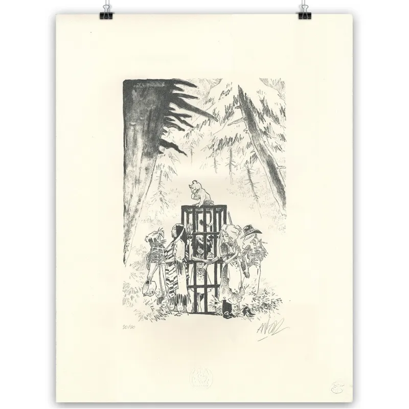 Lithographie, Anlor, "Ladies With Guns"