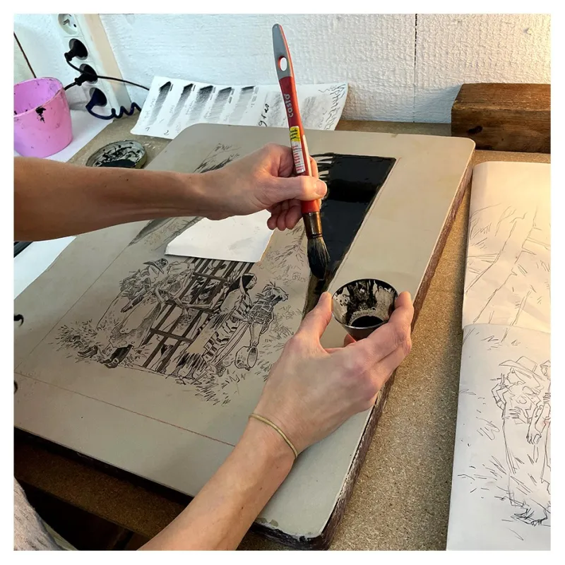 Lithographie, Anlor, "Ladies With Guns"