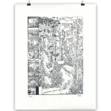 Lithographie "Connexion" par POZLA