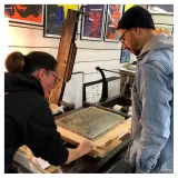 Lithographie "Connexion" par POZLA