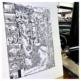 Lithographie "Connexion" par POZLA