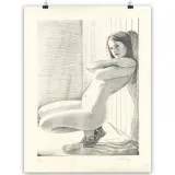 Lithographie “O. adossée”, Hubert de Lartigue