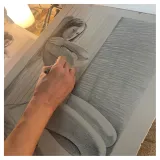 Lithographie “O. adossée”, Hubert de Lartigue