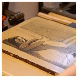 Lithographie “O. adossée”, Hubert de Lartigue, photo © H. de Lartigue