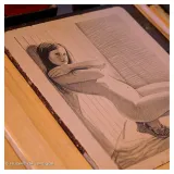 Lithographie “O. adossée”, Hubert de Lartigue, photo © H. de Lartigue