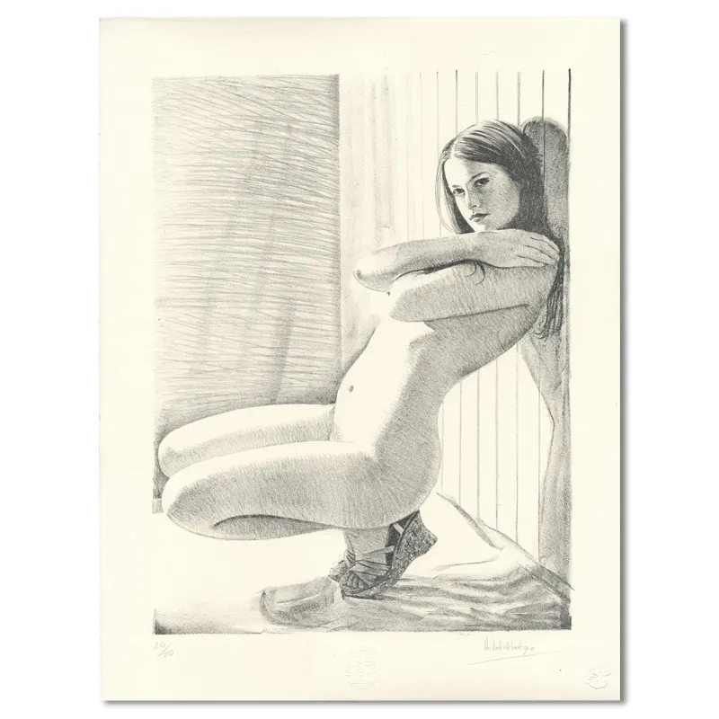 Lithographie “O. adossée”, Hubert de Lartigue