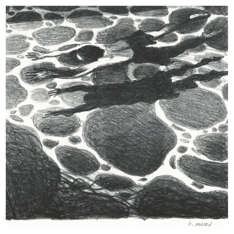 Lithographie, La Piscine, Grégory Mardon