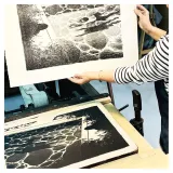 Lithographie, La Piscine, Grégory Mardon