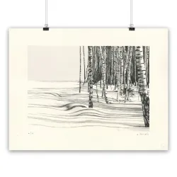 André Palais, lithographie Siberian Shadows, 2022