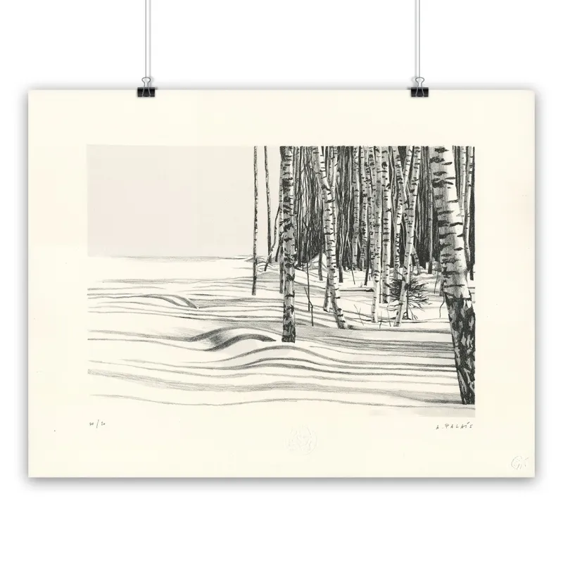André Palais, lithographie Siberian Shadows, 2022