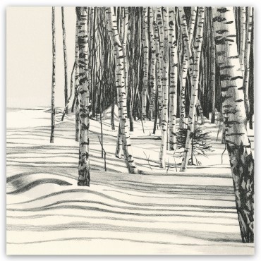 André Palais, lithographie Siberian Shadows, 2022