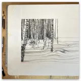 André Palais, lithographie Siberian Shadows, 2022