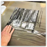 André Palais, lithographie Siberian Shadows, 2022