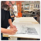 André Palais, lithographie Siberian Shadows, 2022