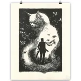 Daria Schmitt, lithographie "Le bestiaire du crépuscule", 2022