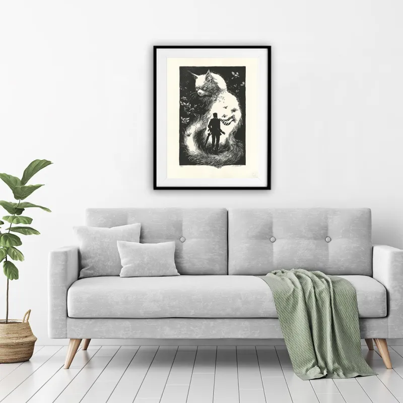 Daria Schmitt, lithographie "Le bestiaire du crépuscule", 2022