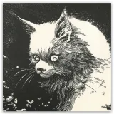 Daria Schmitt, lithographie "Le bestiaire du crépuscule", 2022