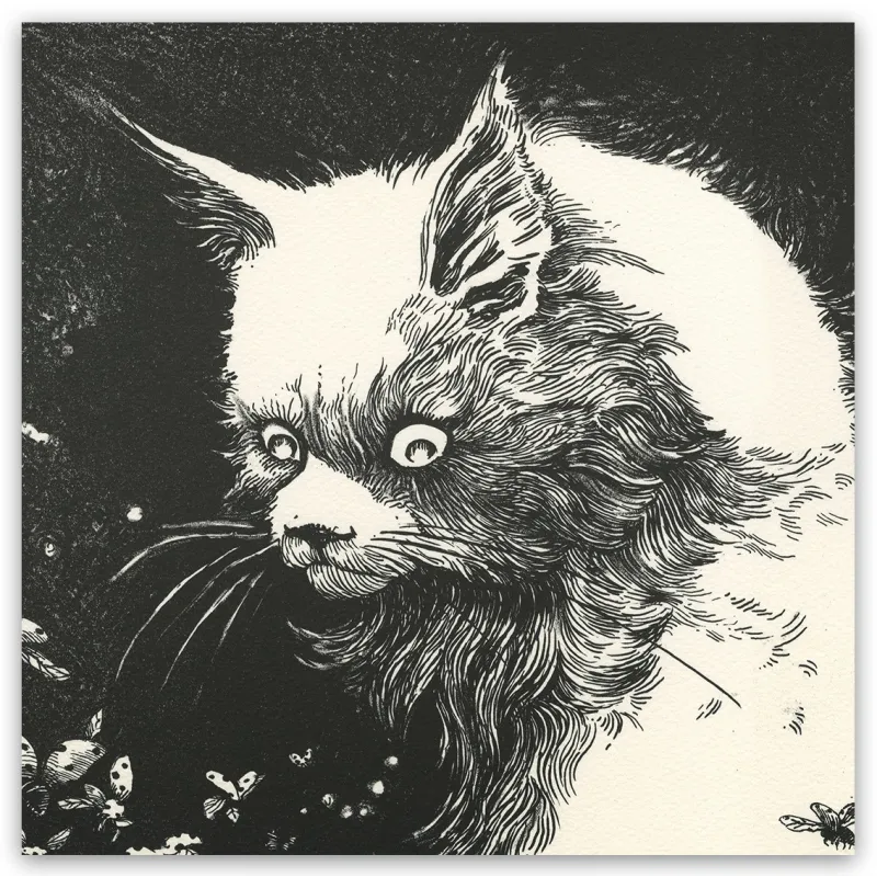 Daria Schmitt, lithographie "Le bestiaire du crépuscule", 2022