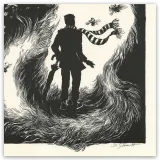 Daria Schmitt, lithographie "Le bestiaire du crépuscule", 2022