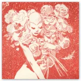 Lithographie Fleur Rouge by Vince*