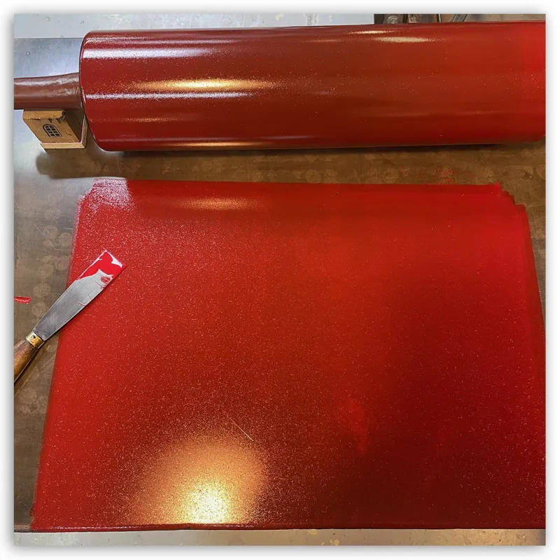 Lithographie Fleur Rouge by Vince*