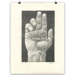 Lithographie "Fatum Est" de Vince*