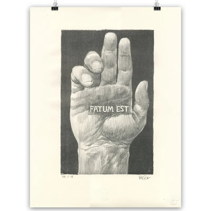 Lithographie "Fatum Est" de Vince*