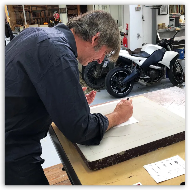 Lithographie "Fatum Est" de Vince*