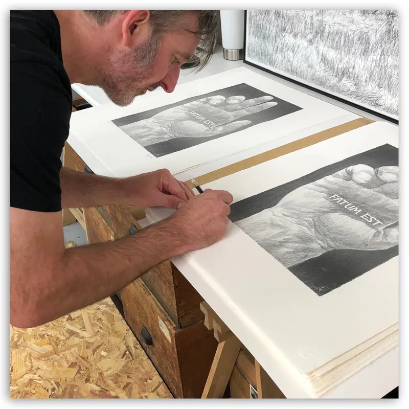 Lithographie "Fatum Est" de Vince*