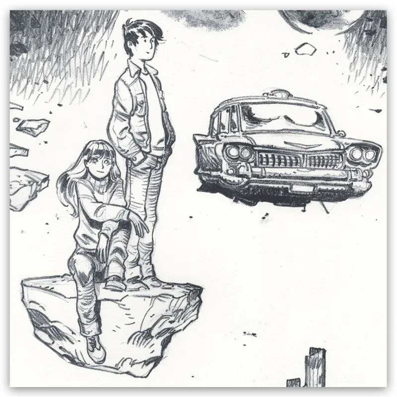 Lithographie "Valérian", par Virginie Augustin