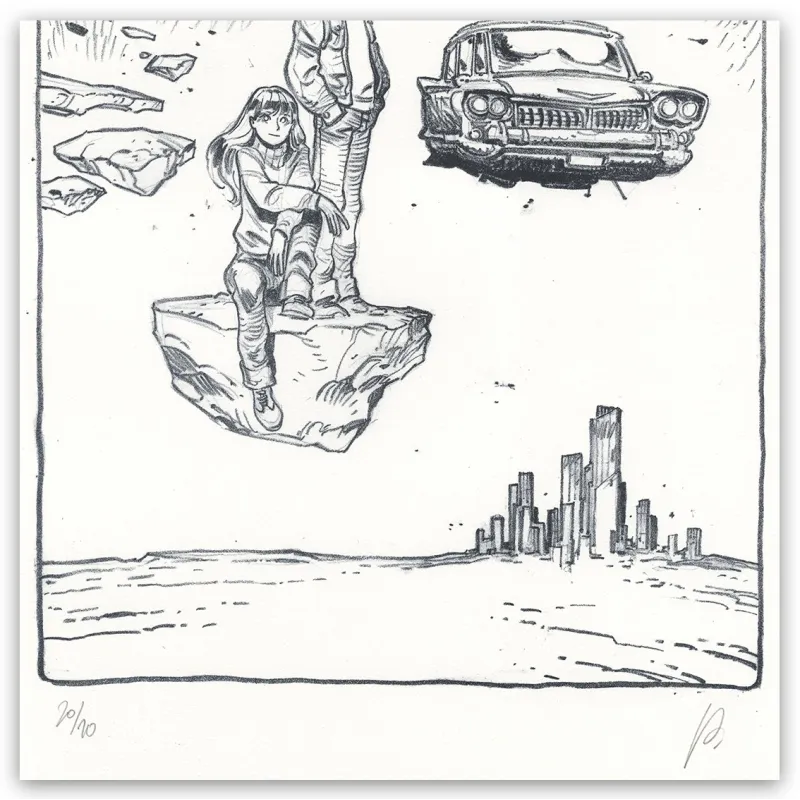 Lithographie "Valérian", par Virginie Augustin