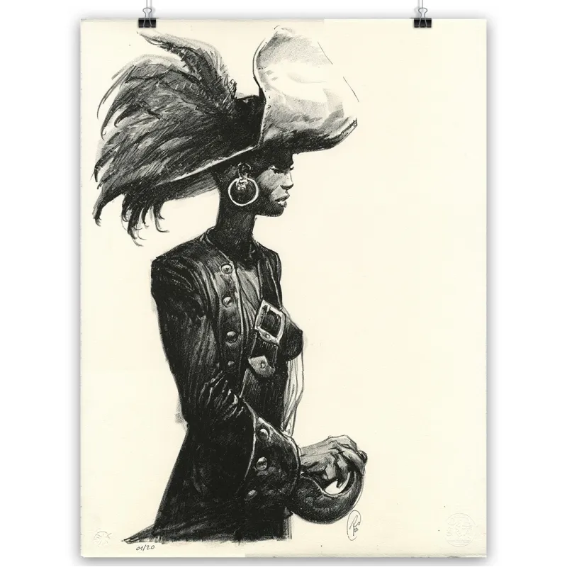Lithographie "République du Crâne", par Ronan Toulhoat