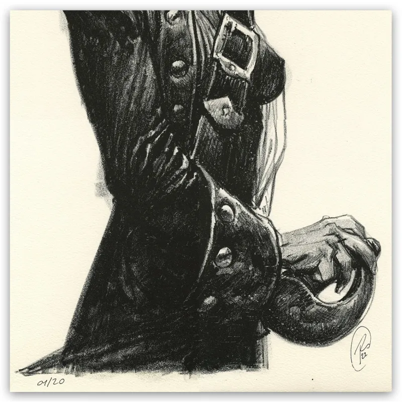 Lithographie "République du Crâne", par Ronan Toulhoat