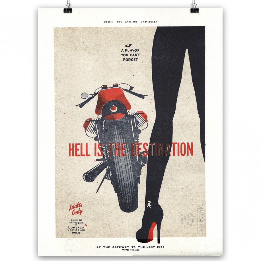 Lorenzo Eroticolor – "Hell is the destination : Guzzi", 2022