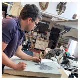 Lithographie "République du Crâne", par Ronan Toulhoat