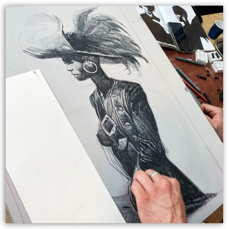 Lithographie "République du Crâne", par Ronan Toulhoat