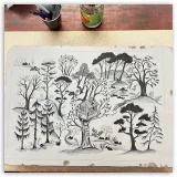 Lithographie d'Alexandre Clérisse, "Feuilles Volantes", 2022