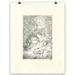 Steve Baker, lithographie, 2022