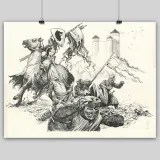 Lithographie "Tête de Chien", Ronan Toulhoat, 2023