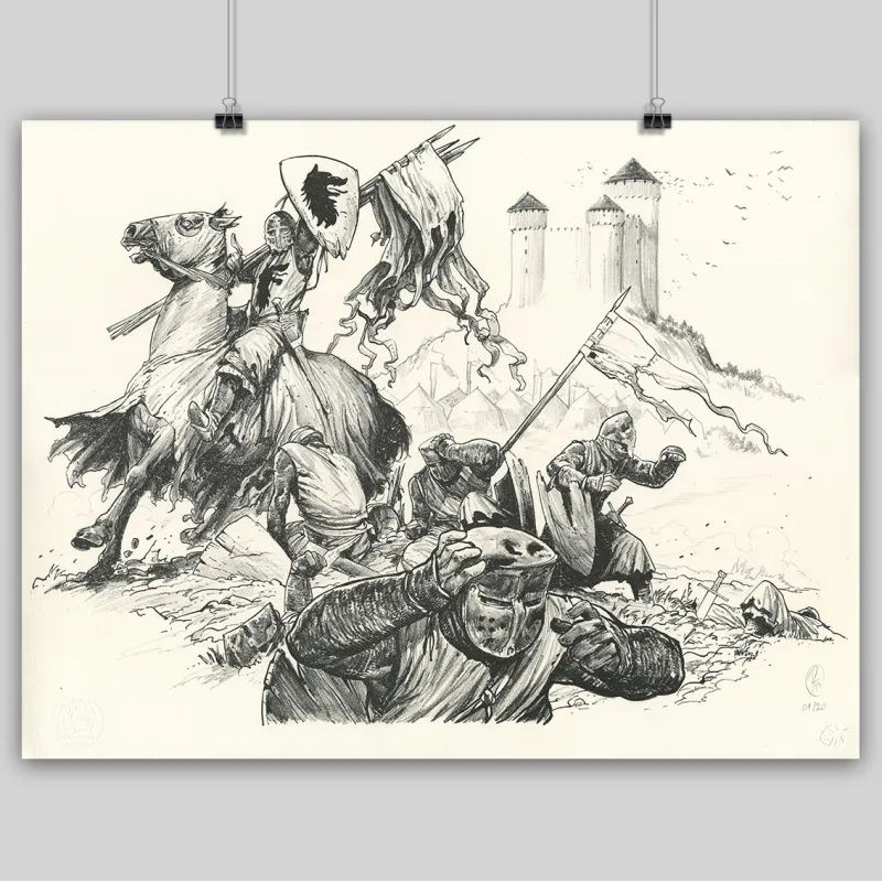 Lithographie "Tête de Chien", Ronan Toulhoat, 2023