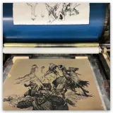 Lithographie "Tête de Chien", Ronan Toulhoat, 2023