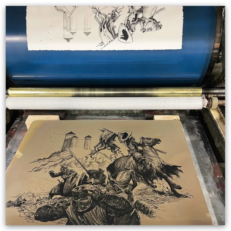 Lithographie "Tête de Chien", Ronan Toulhoat, 2023