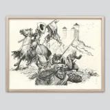 Lithographie "Tête de Chien", Ronan Toulhoat, 2023