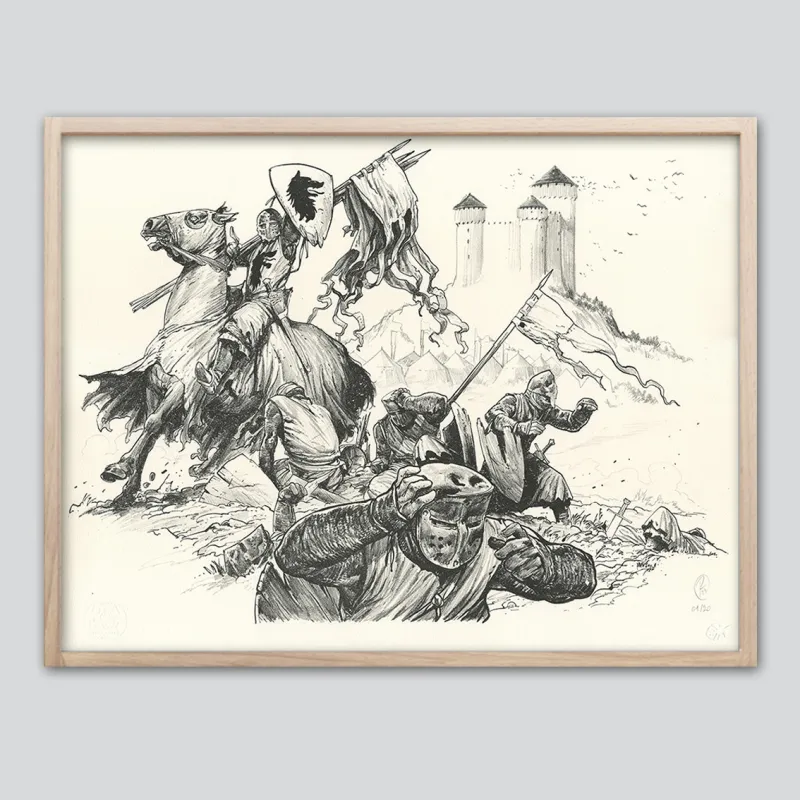Lithographie "Tête de Chien", Ronan Toulhoat, 2023
