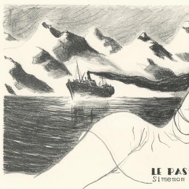 Lithographie "Le Passager du Polarlys", C. Cailleaux, 2023