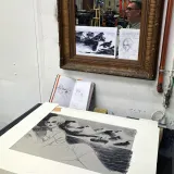 Lithographie "Le Passager du Polarlys", C. Cailleaux, 2023