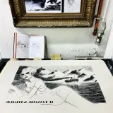 Lithographie "Le Passager du Polarlys", C. Cailleaux, 2023