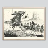 Lithographie "Tête de Chien" , Ronan Toulhoat, 2023, format Raisin