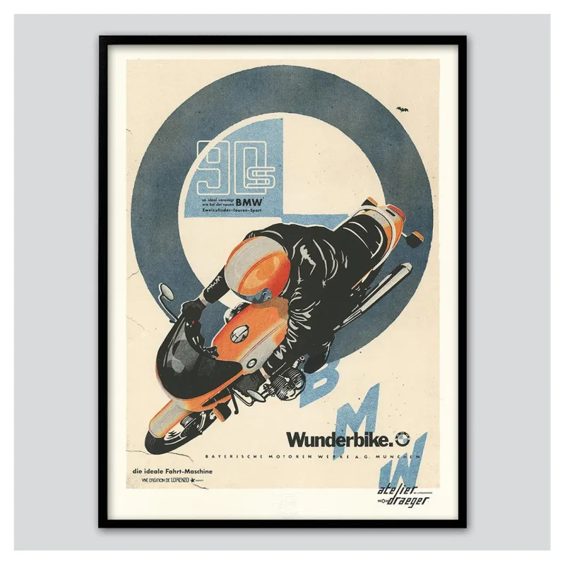 Estampes "BMW  R90 S Wunderbike", 2023, de Lorenzo Eroticolor