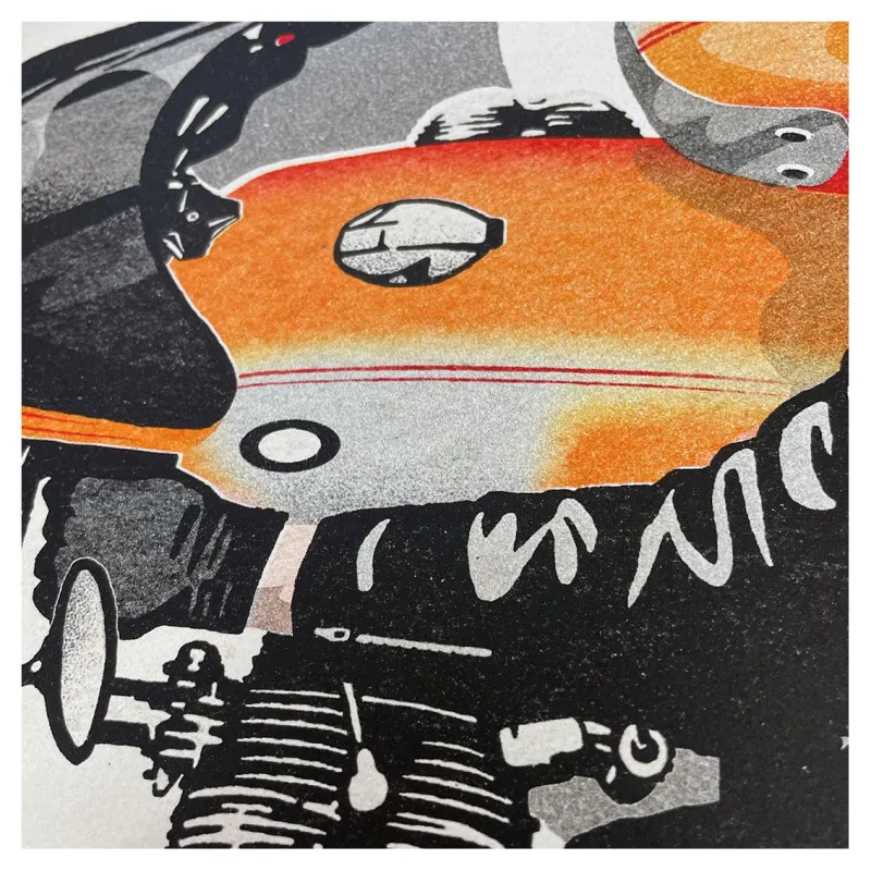 Estampes "BMW  R90 S Wunderbike", 2023, de Lorenzo Eroticolor, 5e couleur